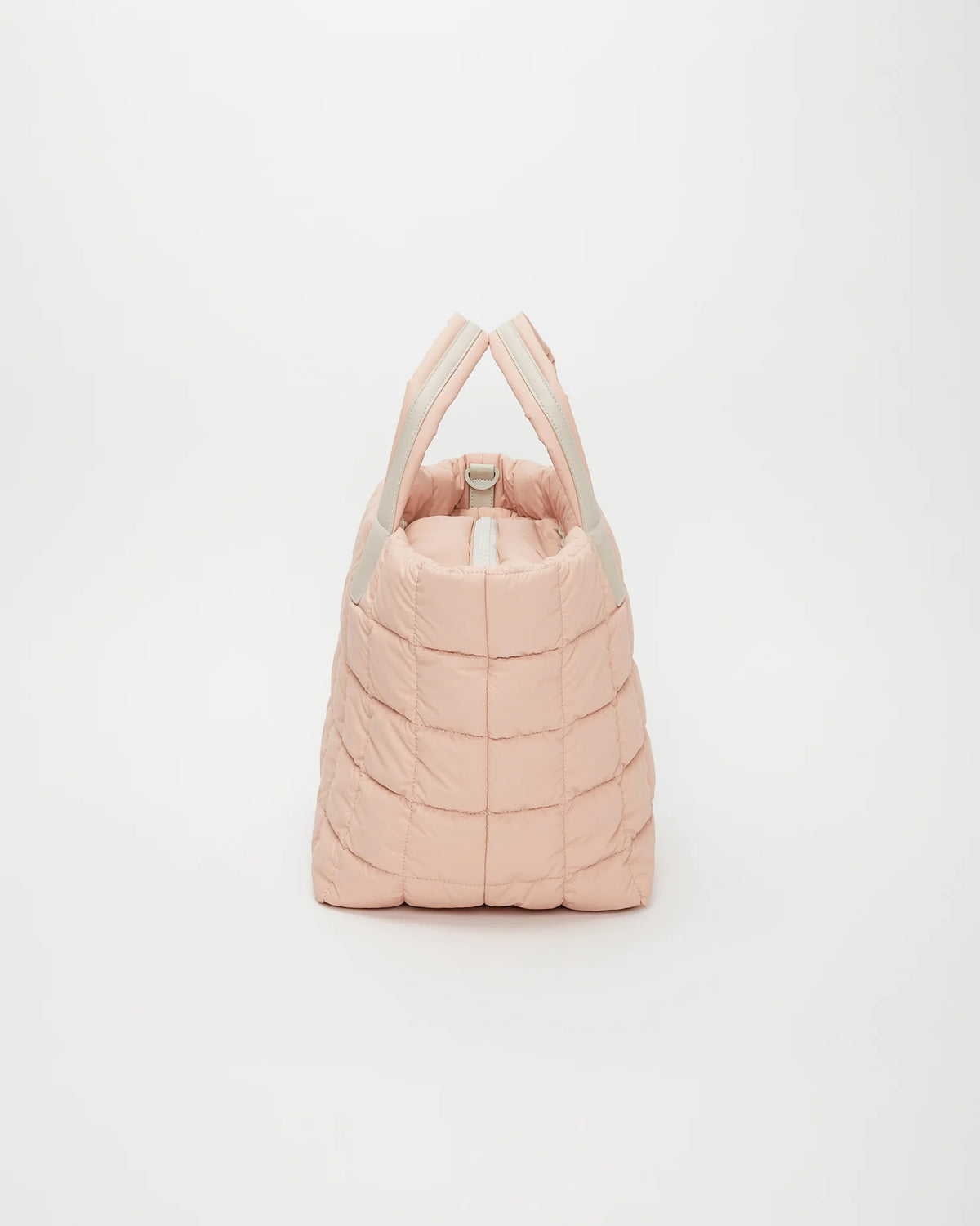 Side view product image of the Porter Tote Medium Bag in Cameo Rose by Vee Collective.