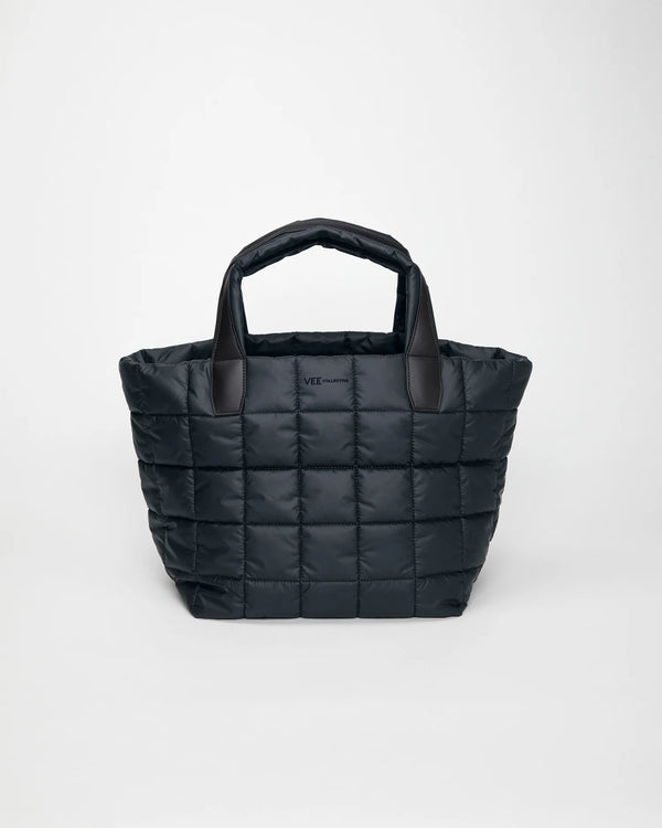 Front view of the Porter Tote Bag Medium in Dark Navy by Vee Collective.