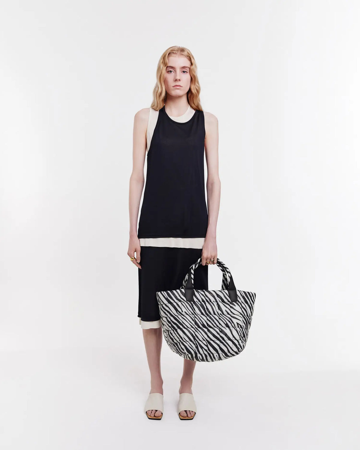 Porter Tote Medium Zebra by VEE COLLECTIVE