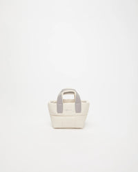 Front view of the Porter Tote Bag Micro in Barely Beige by Vee Collective.