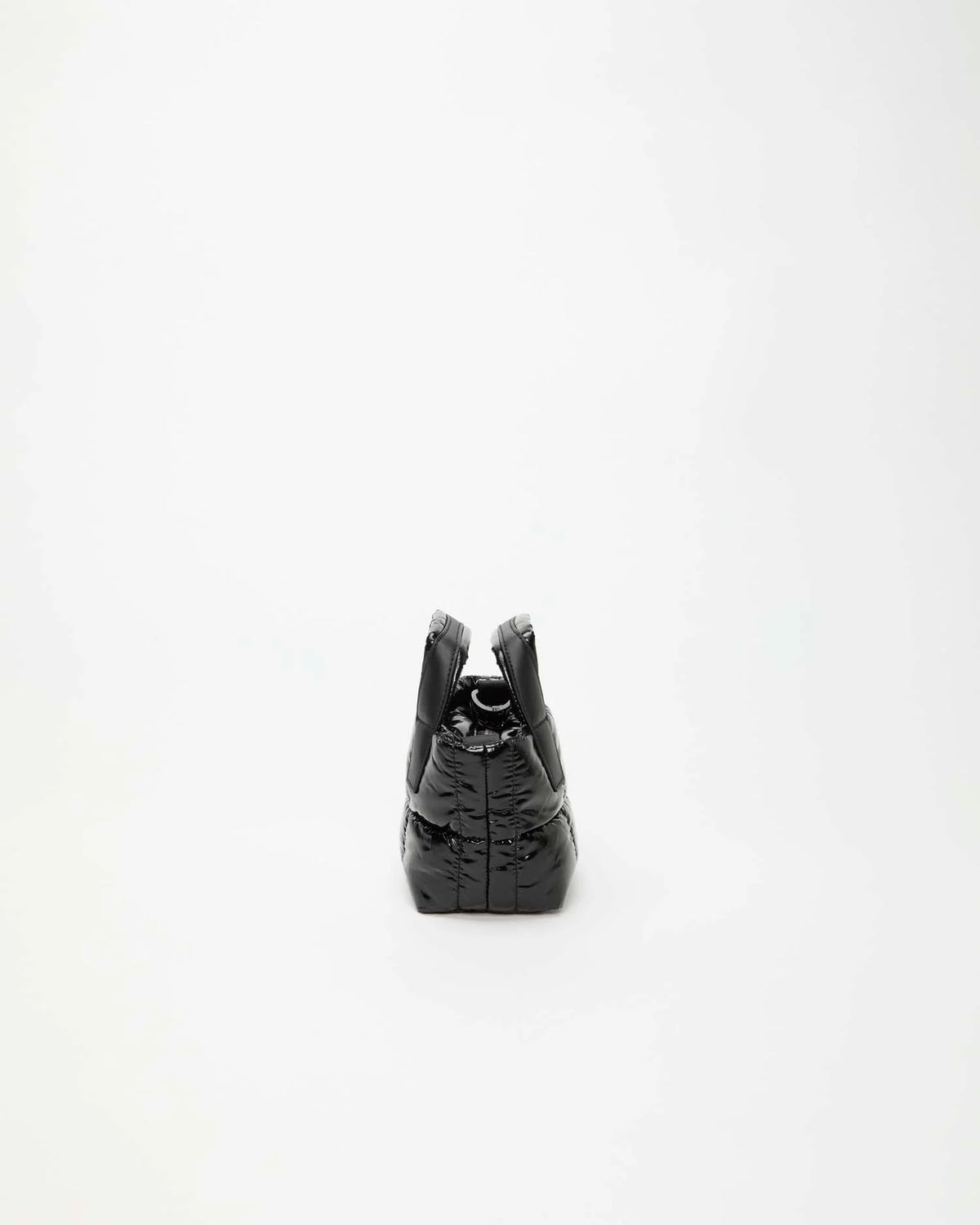 Porter Tote Micro Black Vinyl by VEE COLLECTIVE
