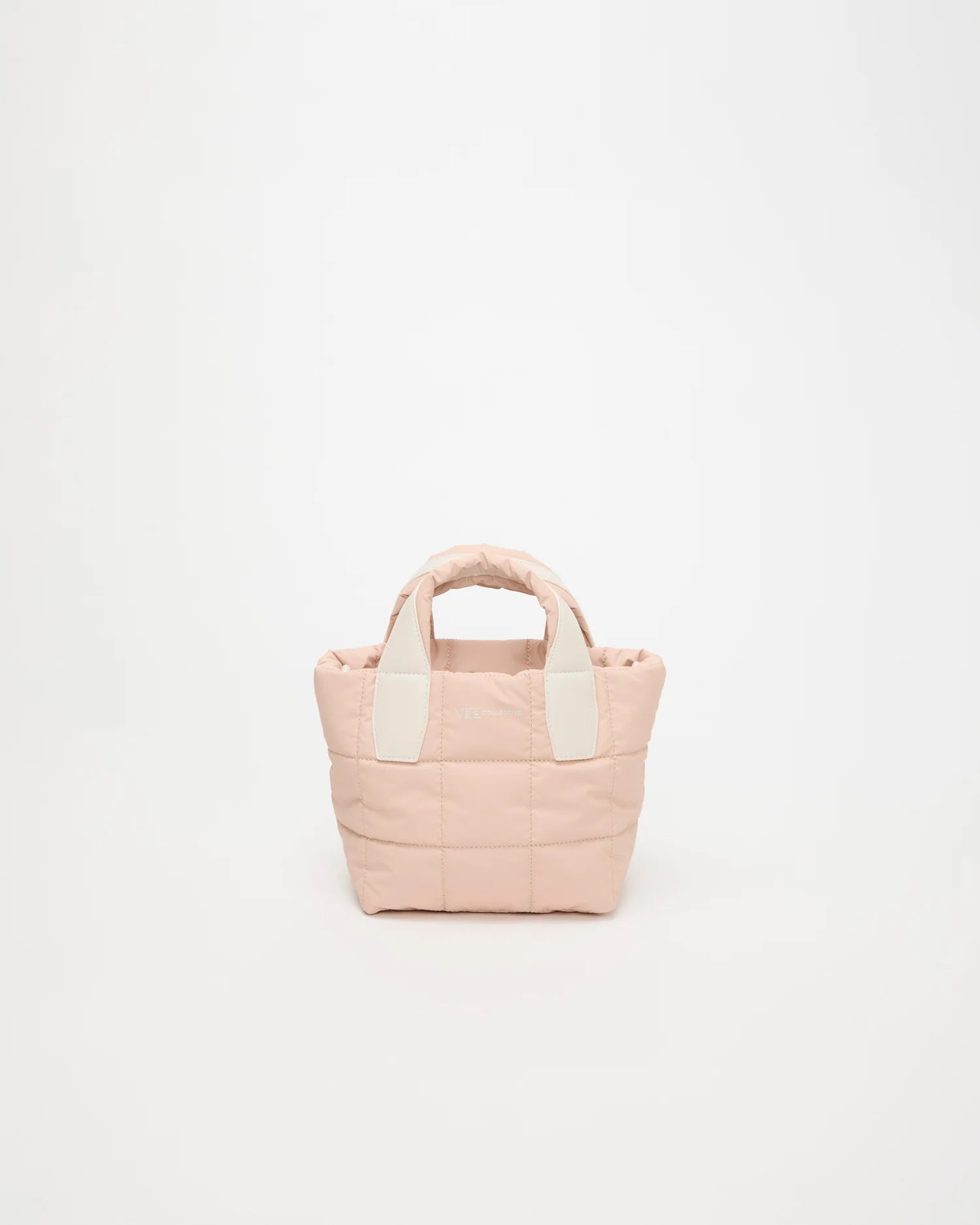 Front view of the Porter Tote Bag Mini in Cameo Rose by Vee Collective.