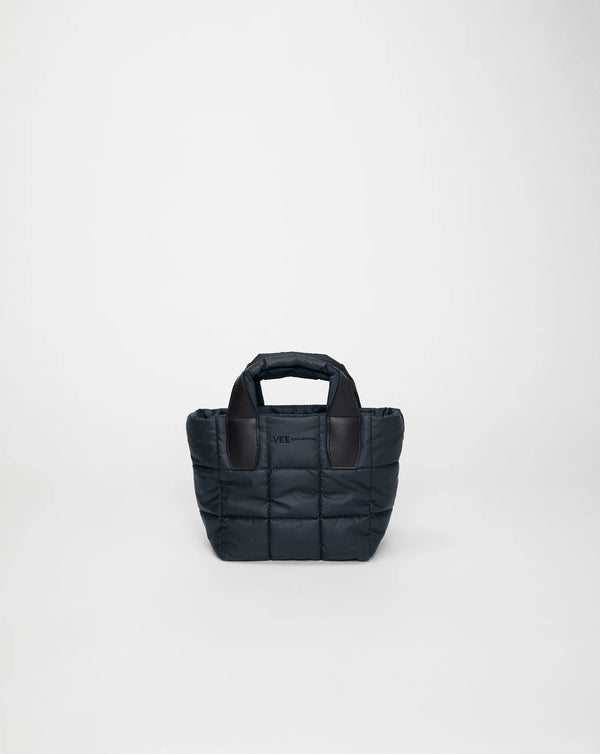 Front view of the Porter Tote Bag Mini in Dark Navy by Vee Collective.