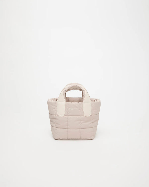 Front view of the Porter Tote Bag Mini in Soft Taupe by Vee Collective.