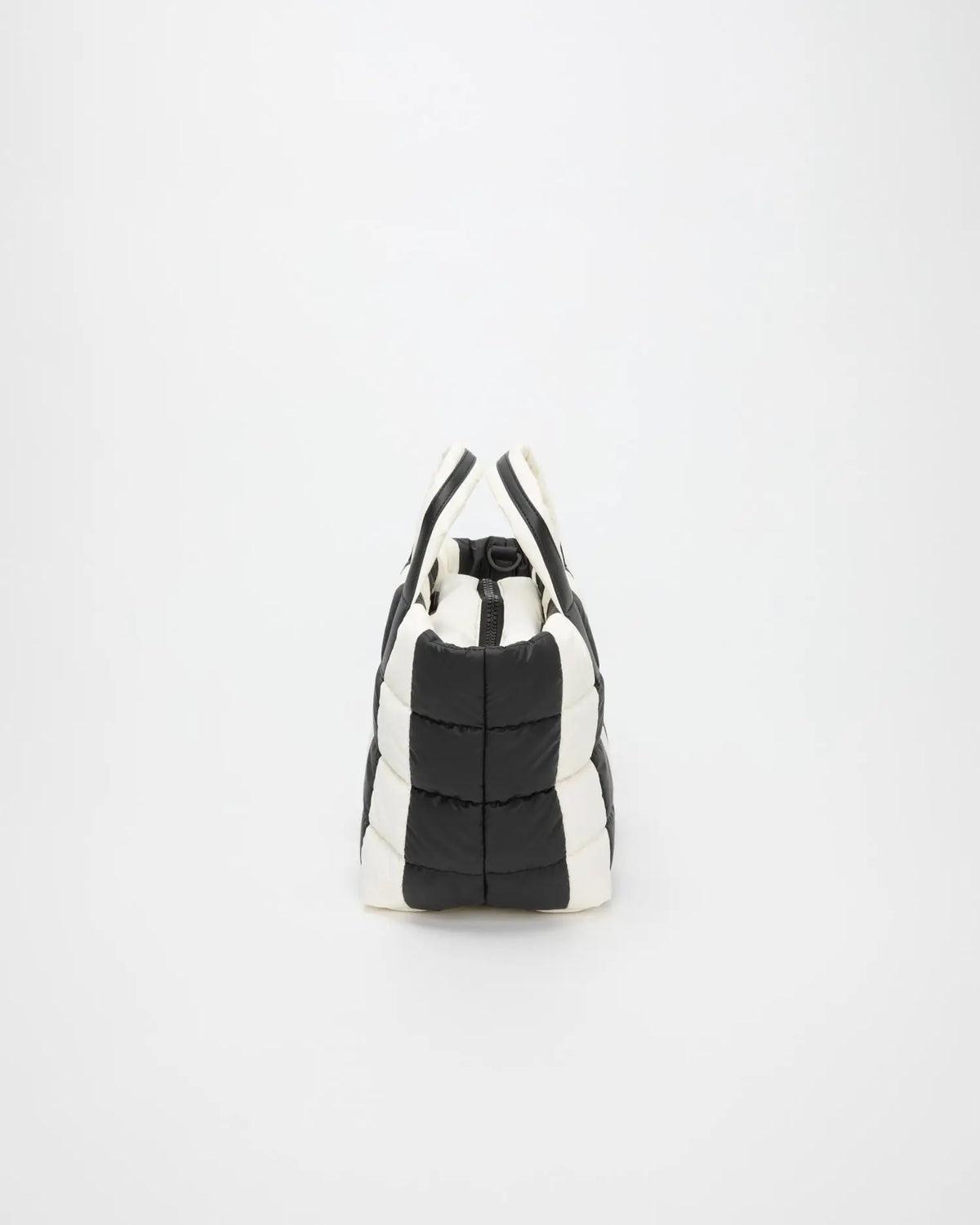 Porter Tote Small Black Marshmallow Stripes