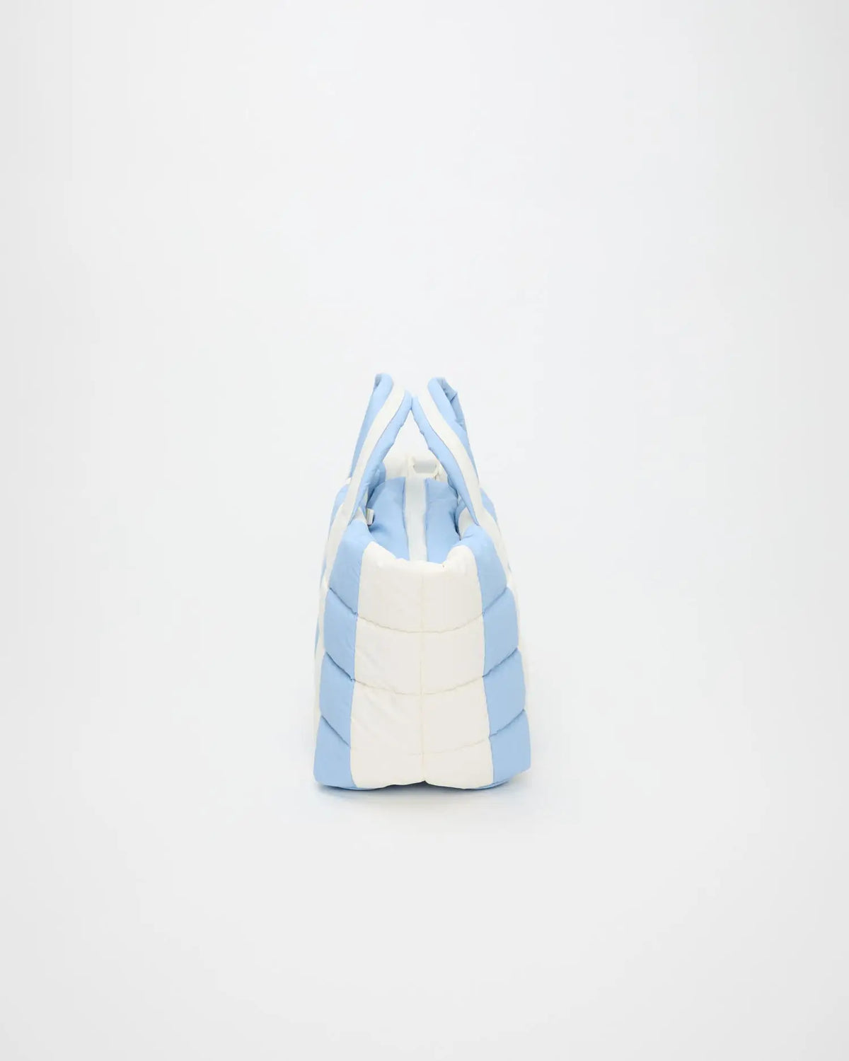 Porter Tote Small Cerulean Marshmallow Stripes