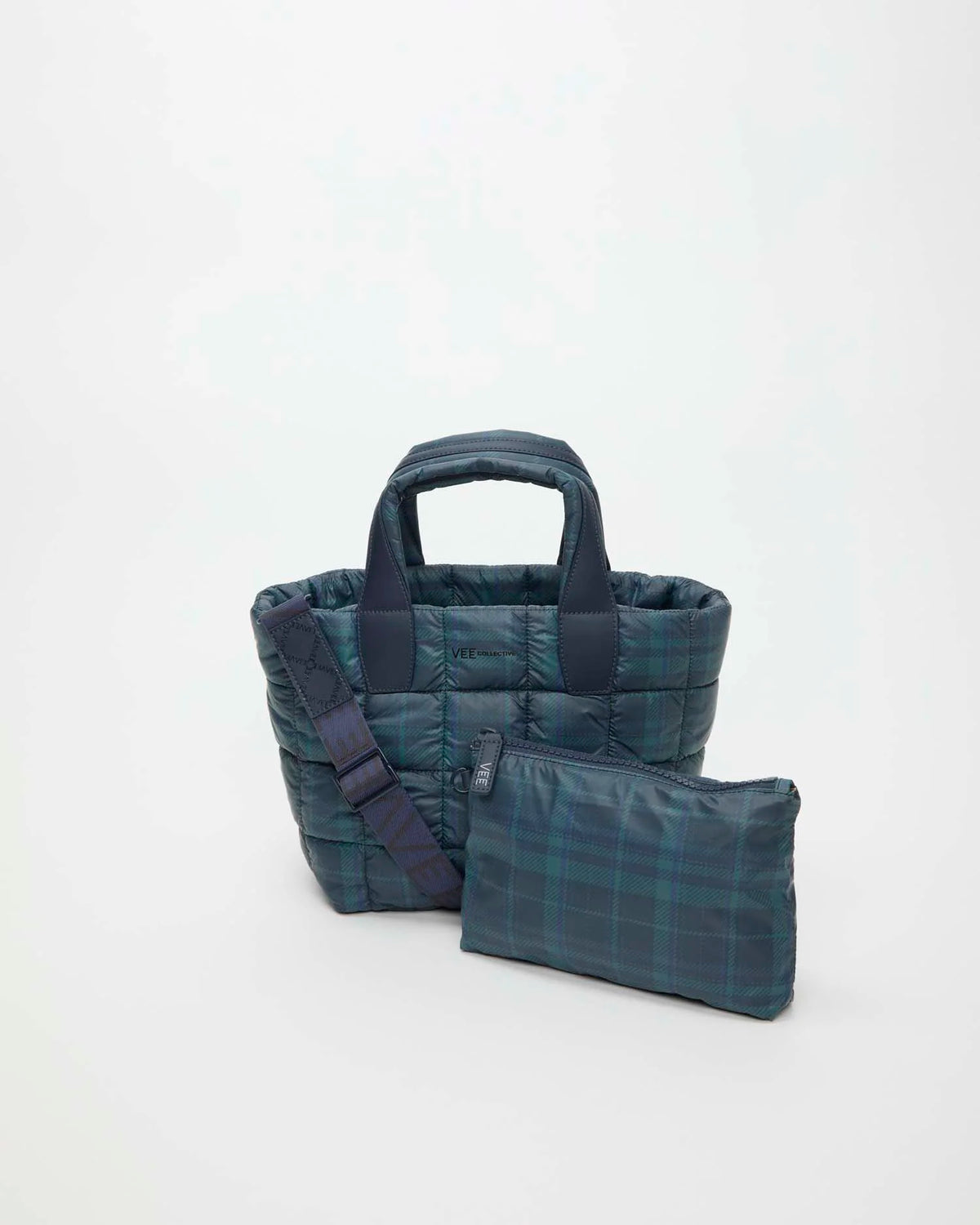 Porter Tote Small Ivy Plaid by VEE COLLECTIVE