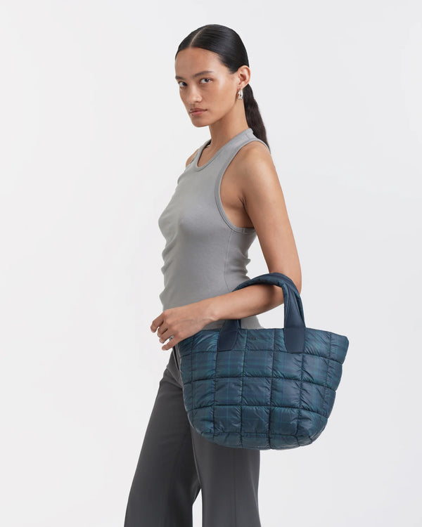 Porter Tote Small Ivy Plaid by VEE COLLECTIVE