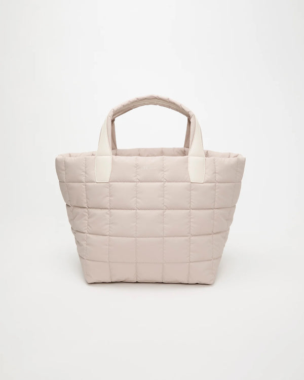 Front view of the Porter Tote Bag Medium in Soft Taupe by Vee Collective.