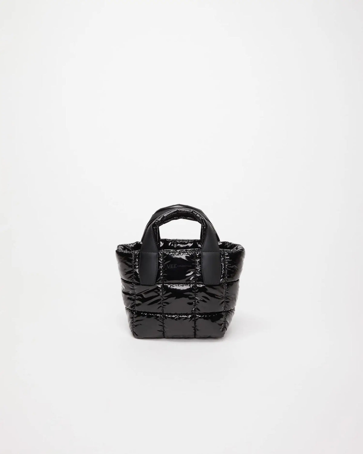 Porter Tote Mini | Black Vinyl Mini Tote Bags | VEE COLLECTIVE Porter Tote Mini | Black Vinyl Mini Tote Bags | VEE COLLECTIVE