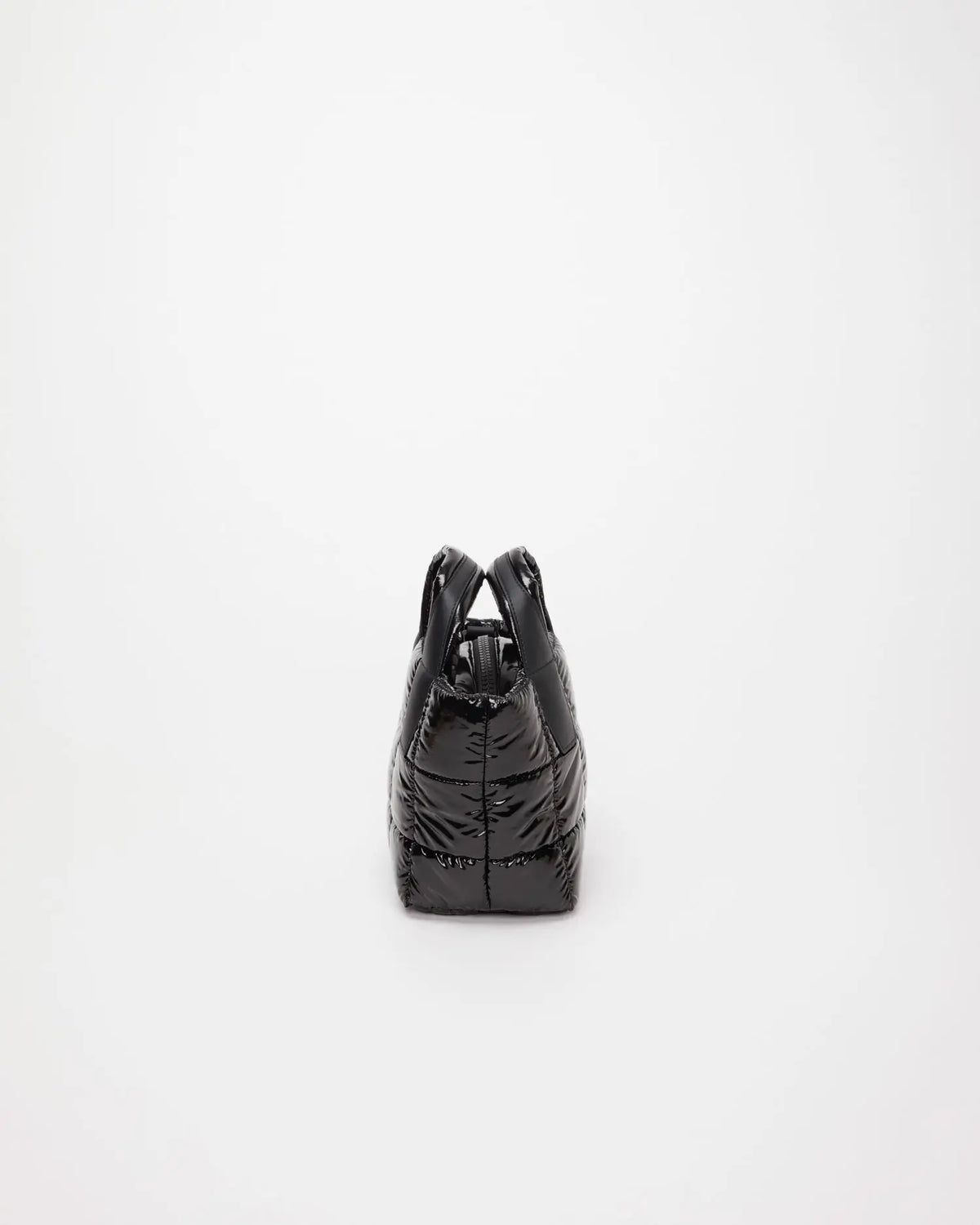 Porter Tote Mini Black Vinyl - VEE COLLECTIVE