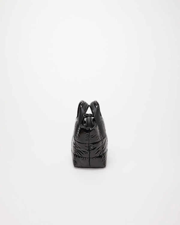 Porter Tote Mini Black Vinyl - VEE COLLECTIVE