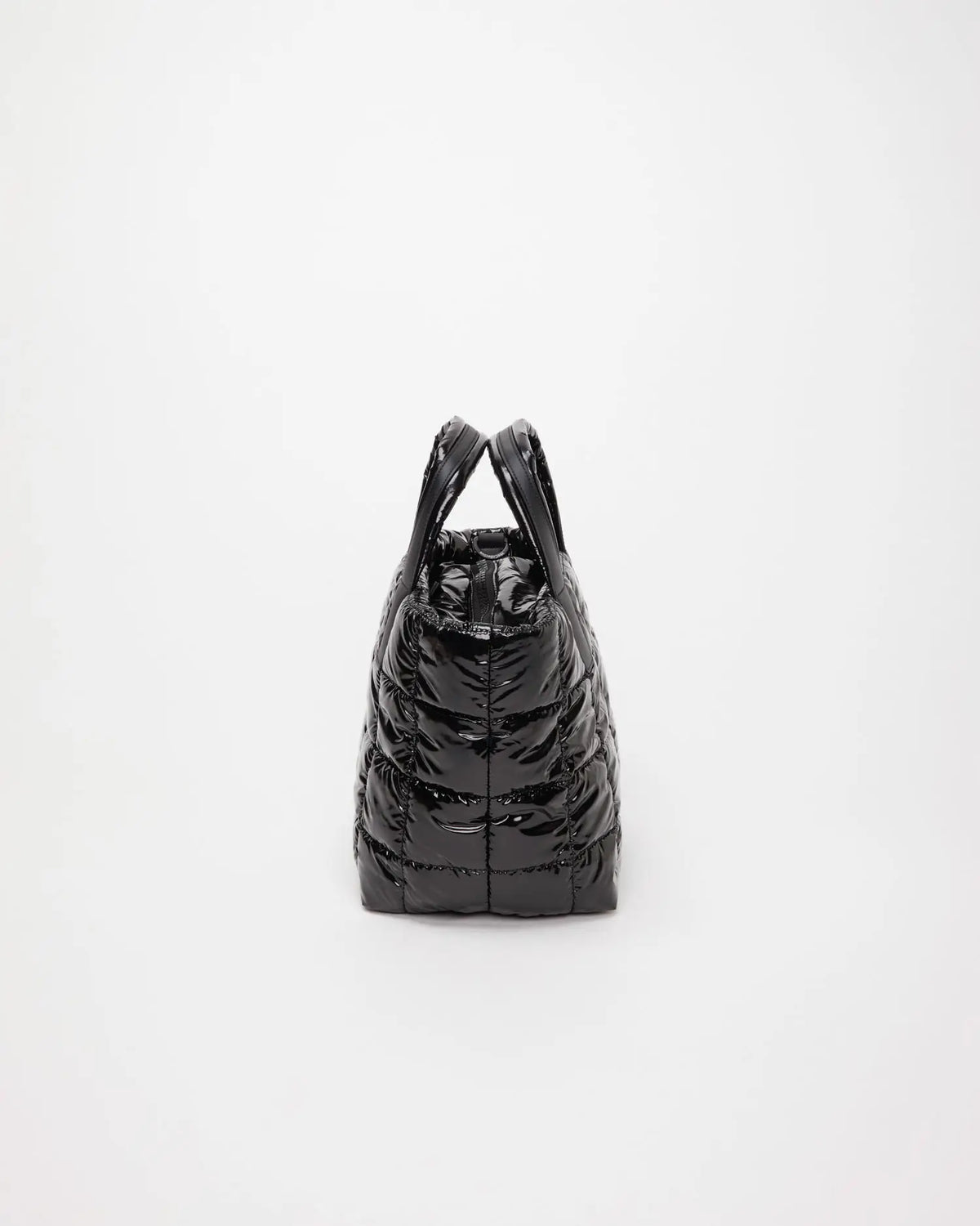 Porter Tote Small Black Vinyl - VEE COLLECTIVE