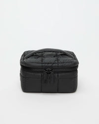 Product photo of the Porter Vanity in matte black, shown from the front.