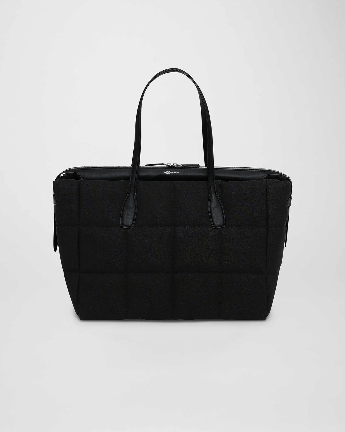 Tela Tote Large Black Canvas