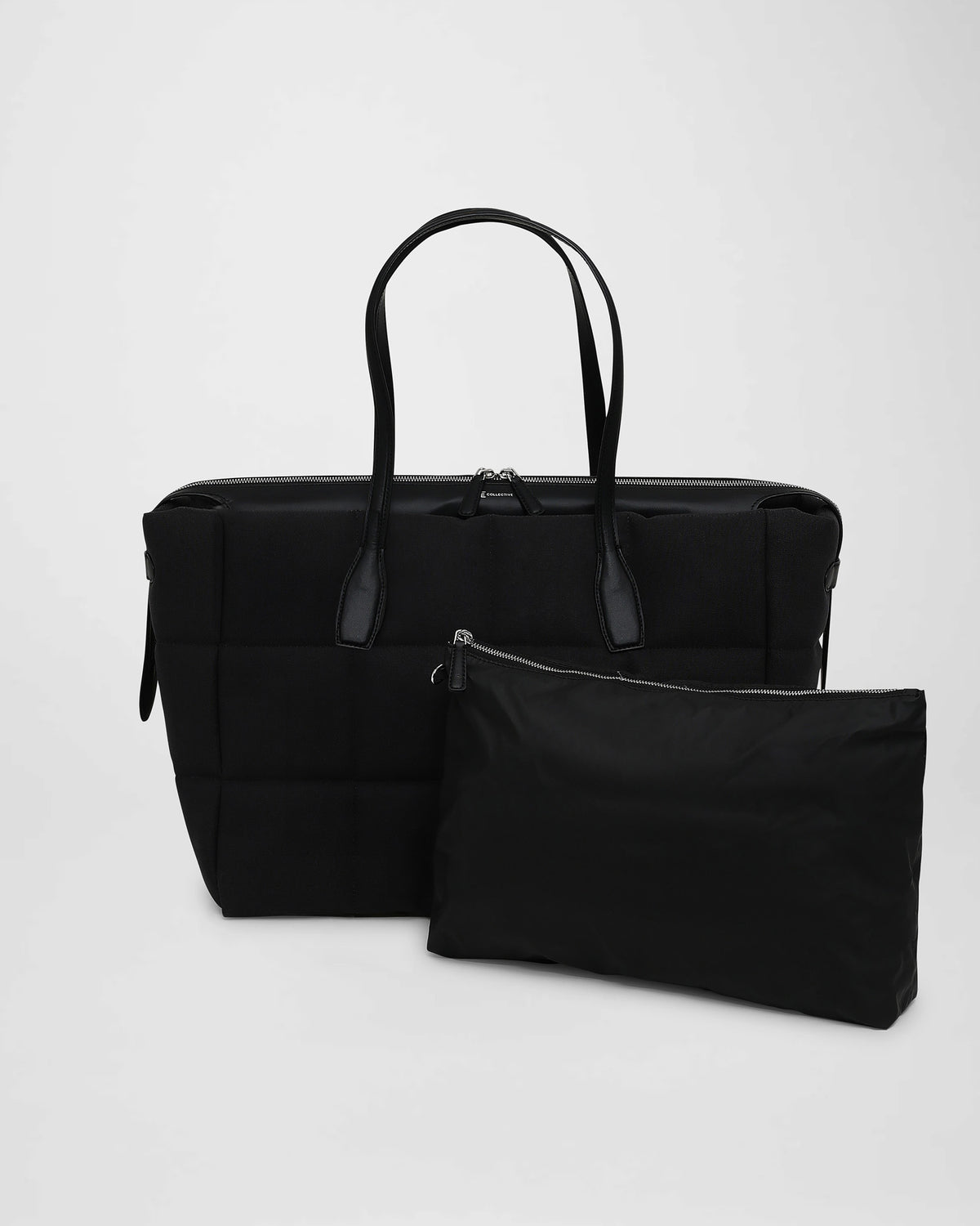 Tela Tote Large Black Canvas