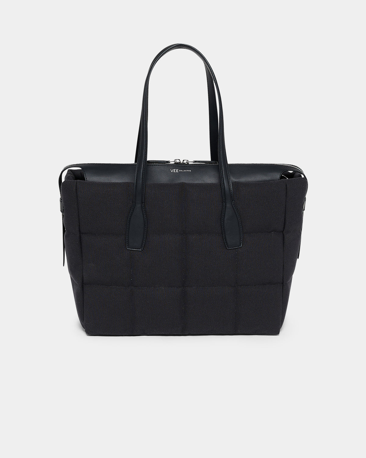 Tela Tote Medium Black Canvas
