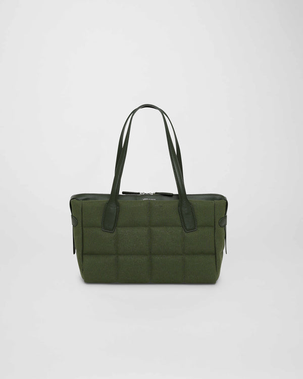 Tela Tote Small Olive Canvas