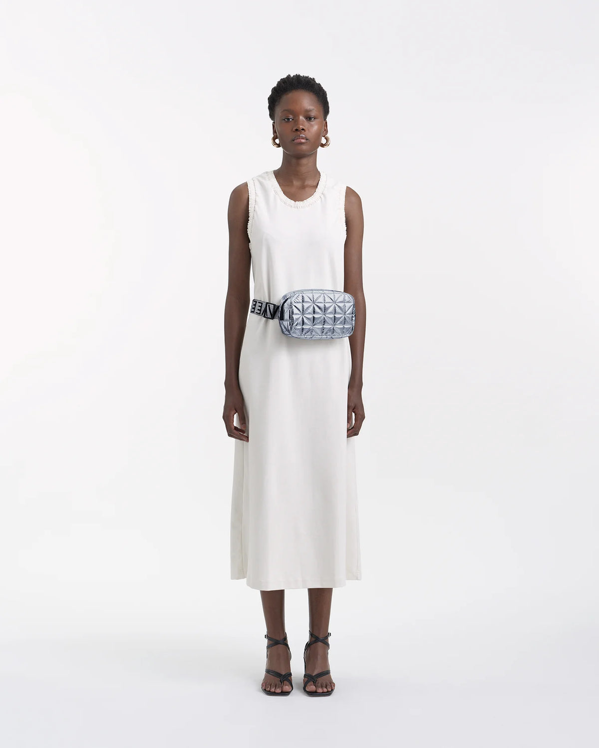 Vee Belt Bag Icy Silver