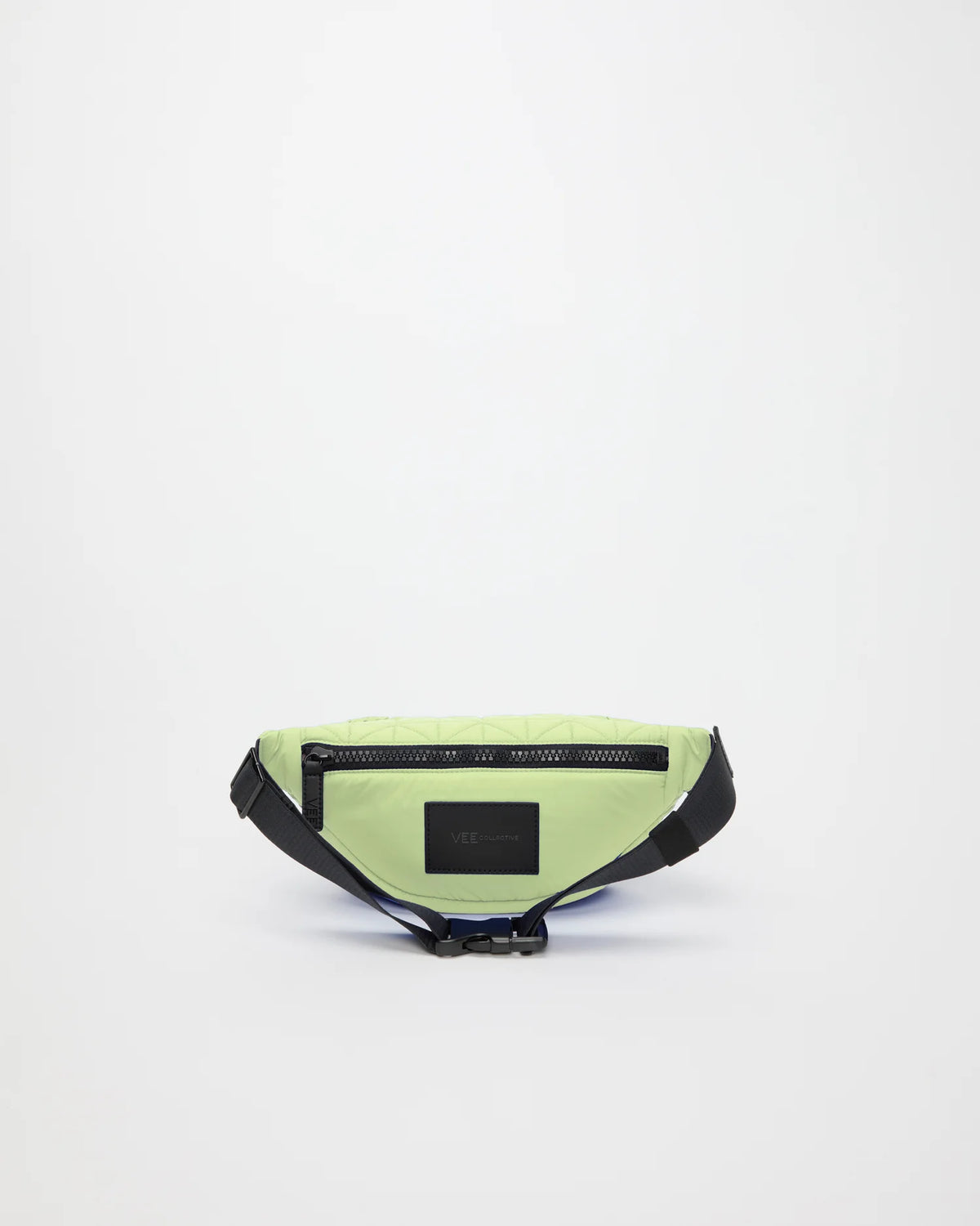 Product picture showing the Vee Fanny Pack in Limelight by Vee Collective from the back.