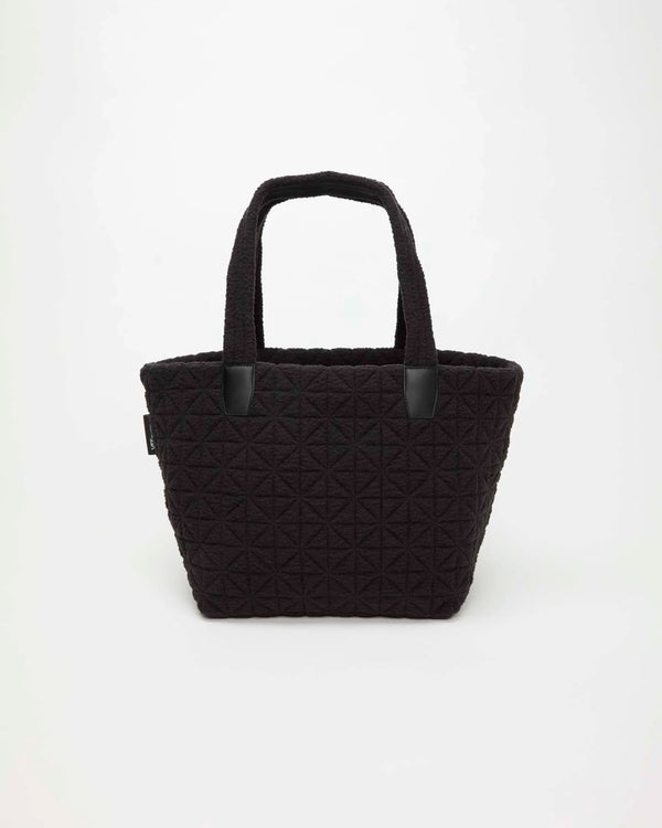 Vee Tote Medium Black Sherpa by VEE COLLECTIVE