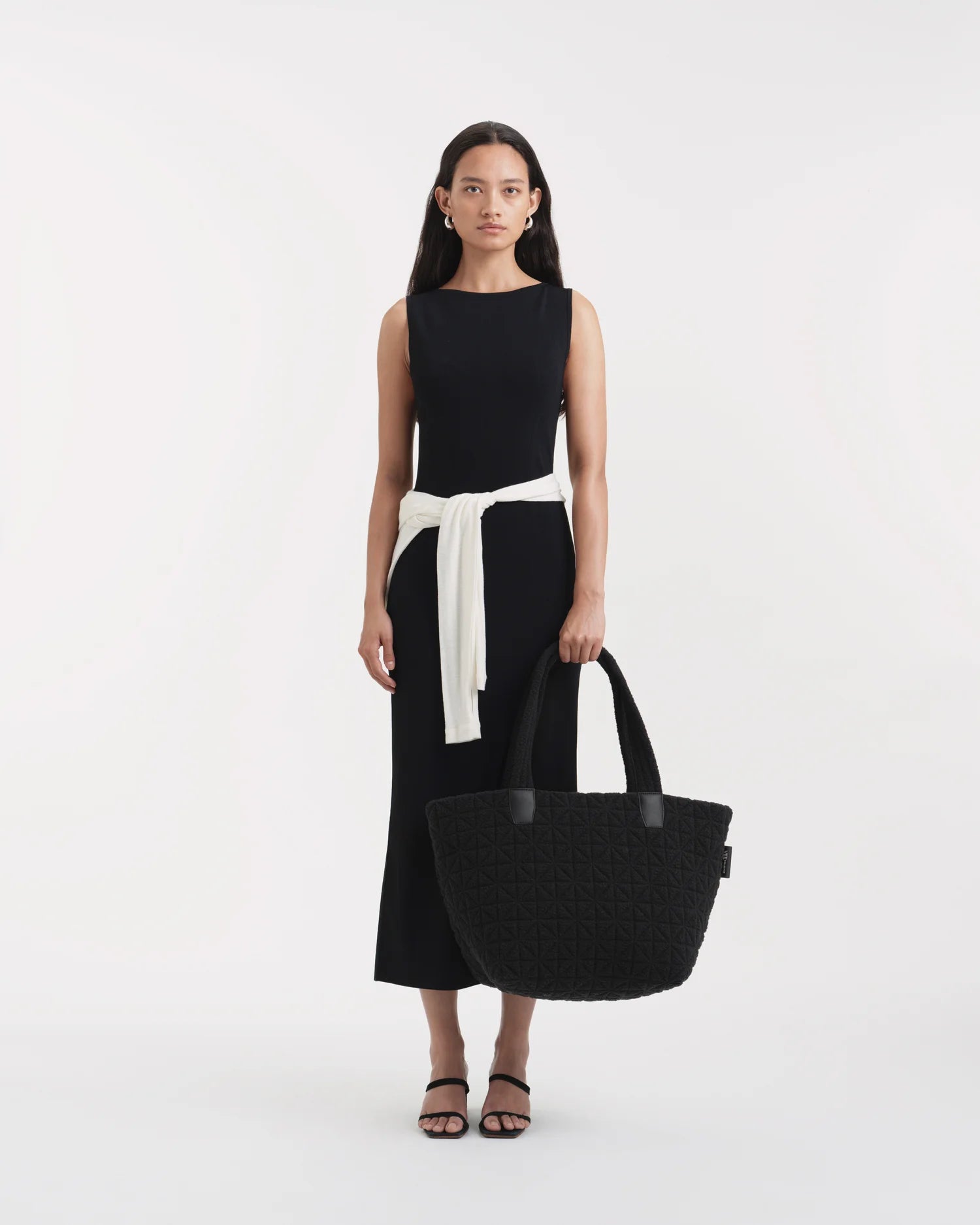 Vee Tote Medium Black Sherpa by VEE COLLECTIVE