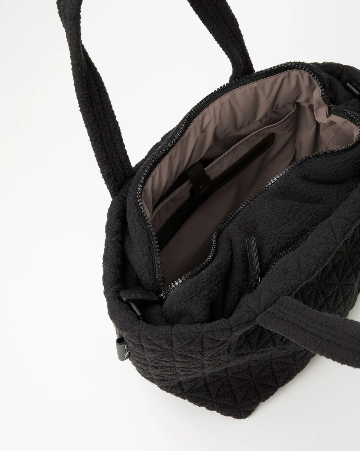 Vee Tote Medium Black Sherpa by VEE COLLECTIVE