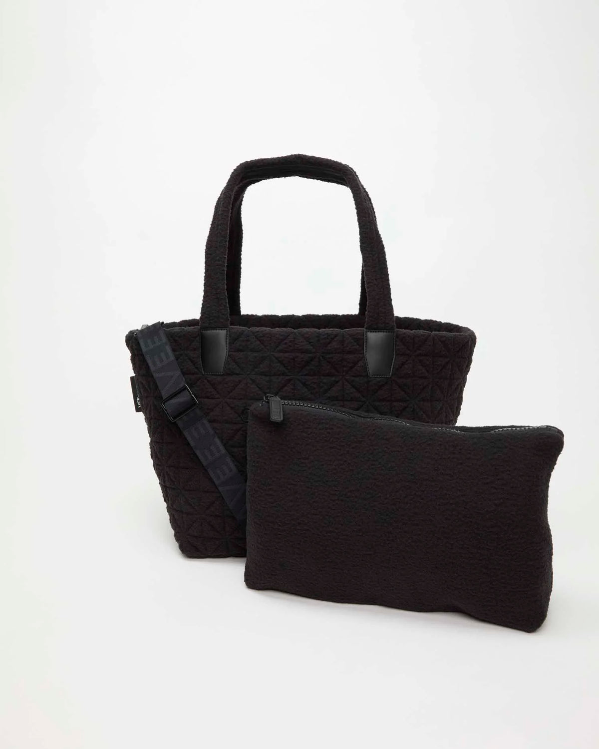 Vee Tote Medium Black Sherpa by VEE COLLECTIVE