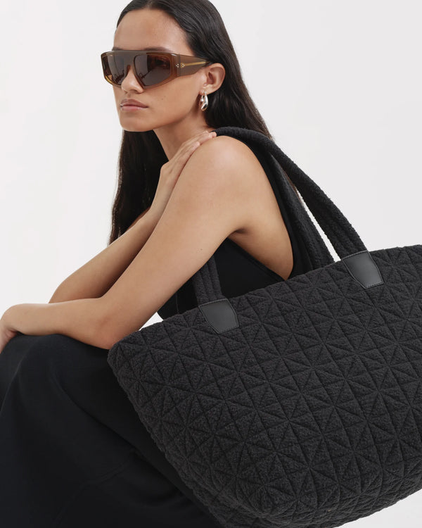 Vee Tote Medium Black Sherpa by VEE COLLECTIVE