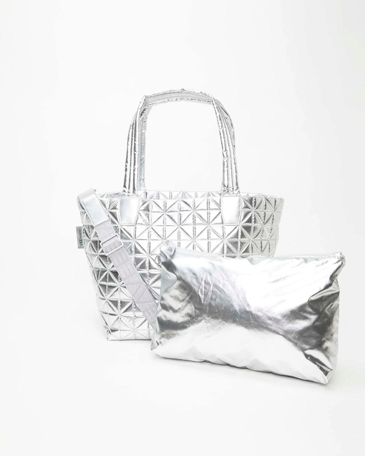 Vee Tote Medium Chrome Metallic