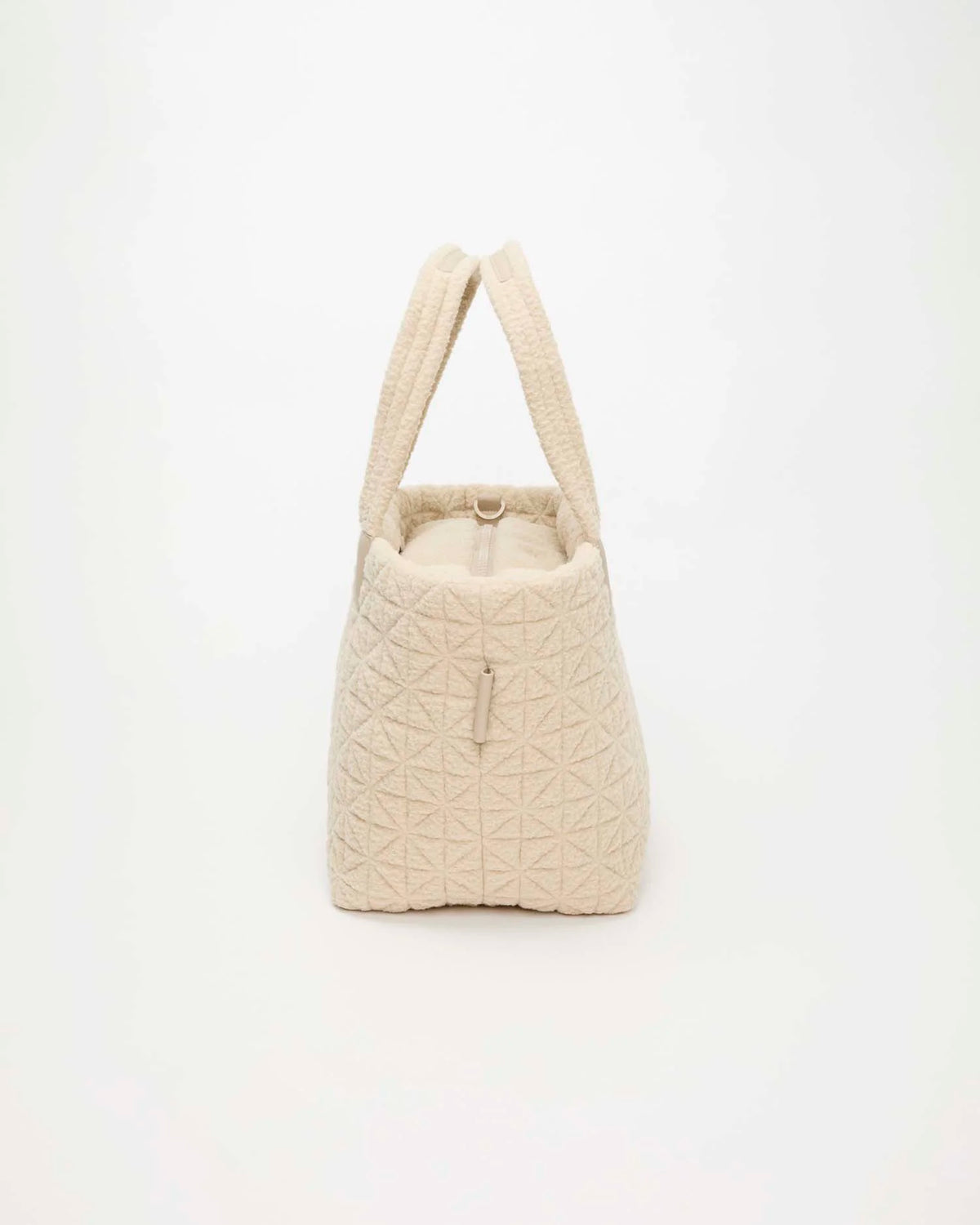 Vee Tote Medium Cream Sherpa by VEE COLLECTIVE