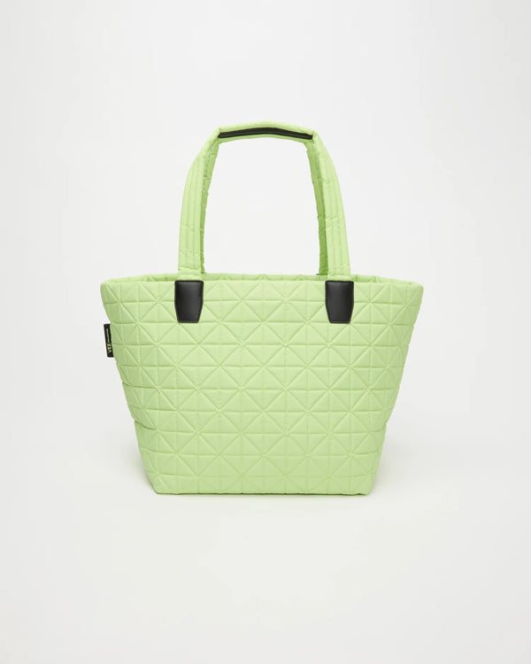 Front view of the Vee Tote Bag Medium in Limelight by Vee Collective.