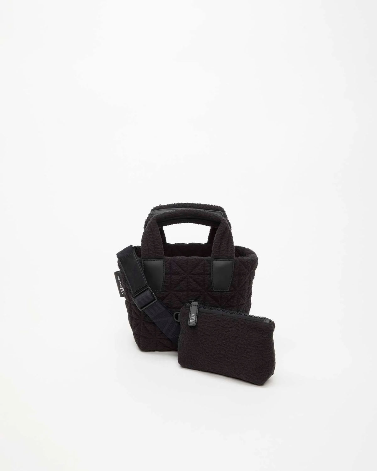 Vee Tote Mini Black Sherpa by VEE COLLECTIVE