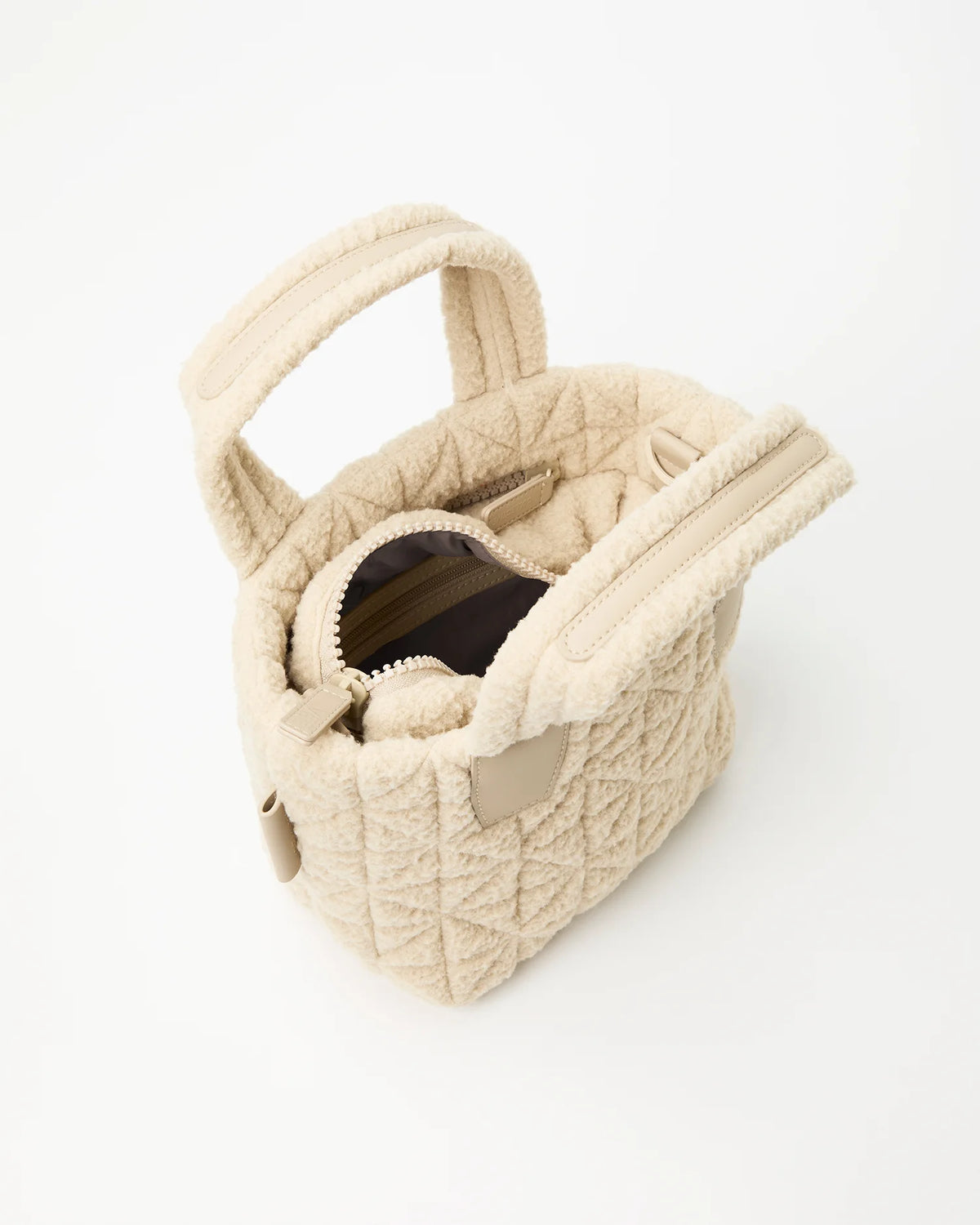 Vee Tote Mini Cream Sherpa by VEE COLLECTIVE