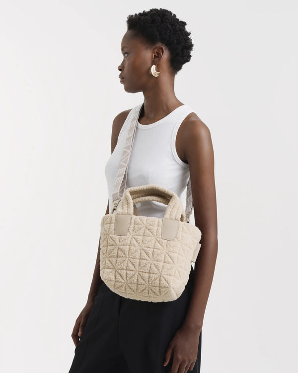 Vee Tote Mini Cream Sherpa by VEE COLLECTIVE