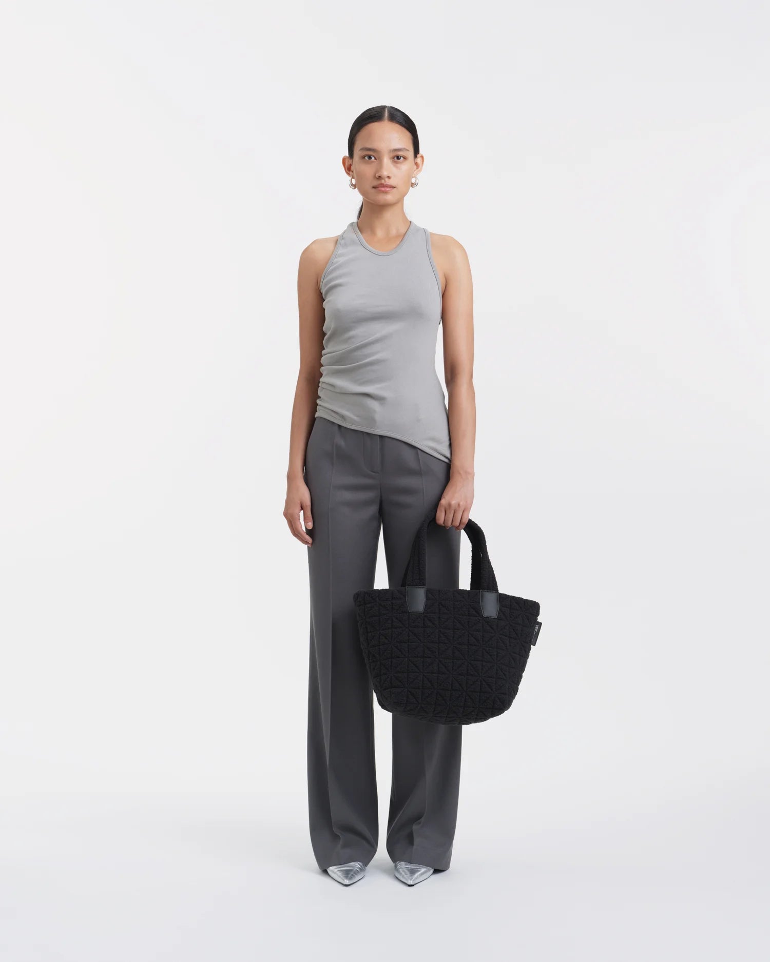 Vee Tote Small Black Sherpa by VEE COLLECTIVE
