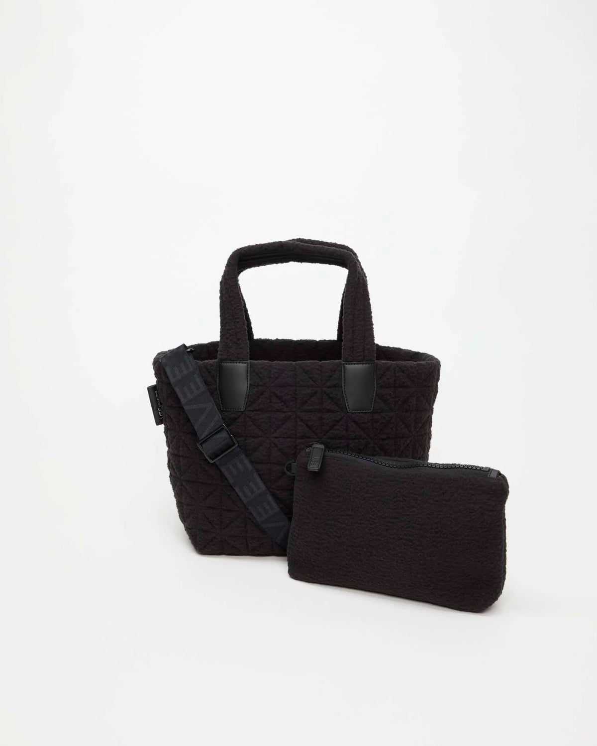 Vee Tote Small Black Sherpa by VEE COLLECTIVE