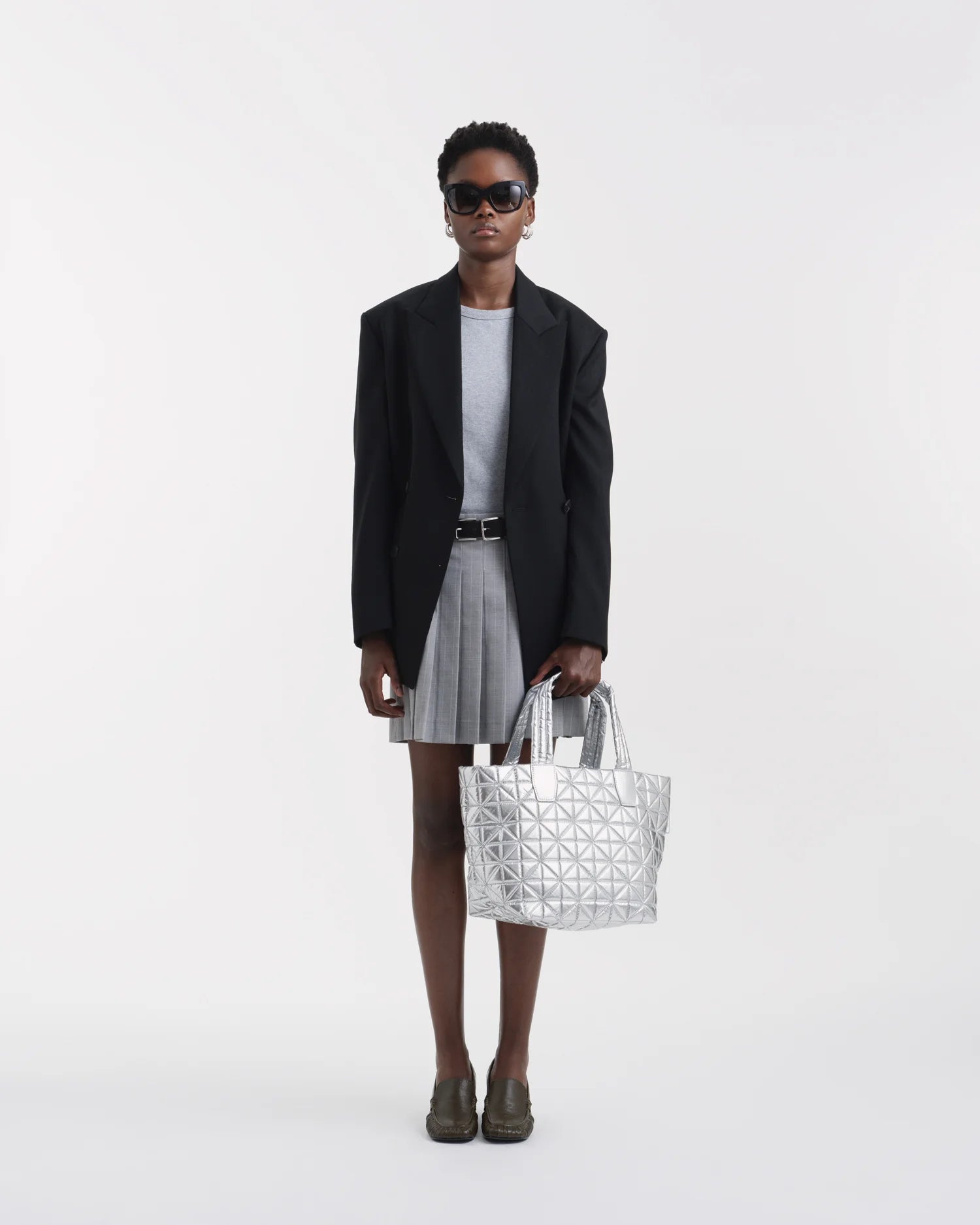 Vee Tote Small Chrome Metallic