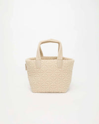 Vee Tote Small Cream Sherpa by VEE COLLECTIVE