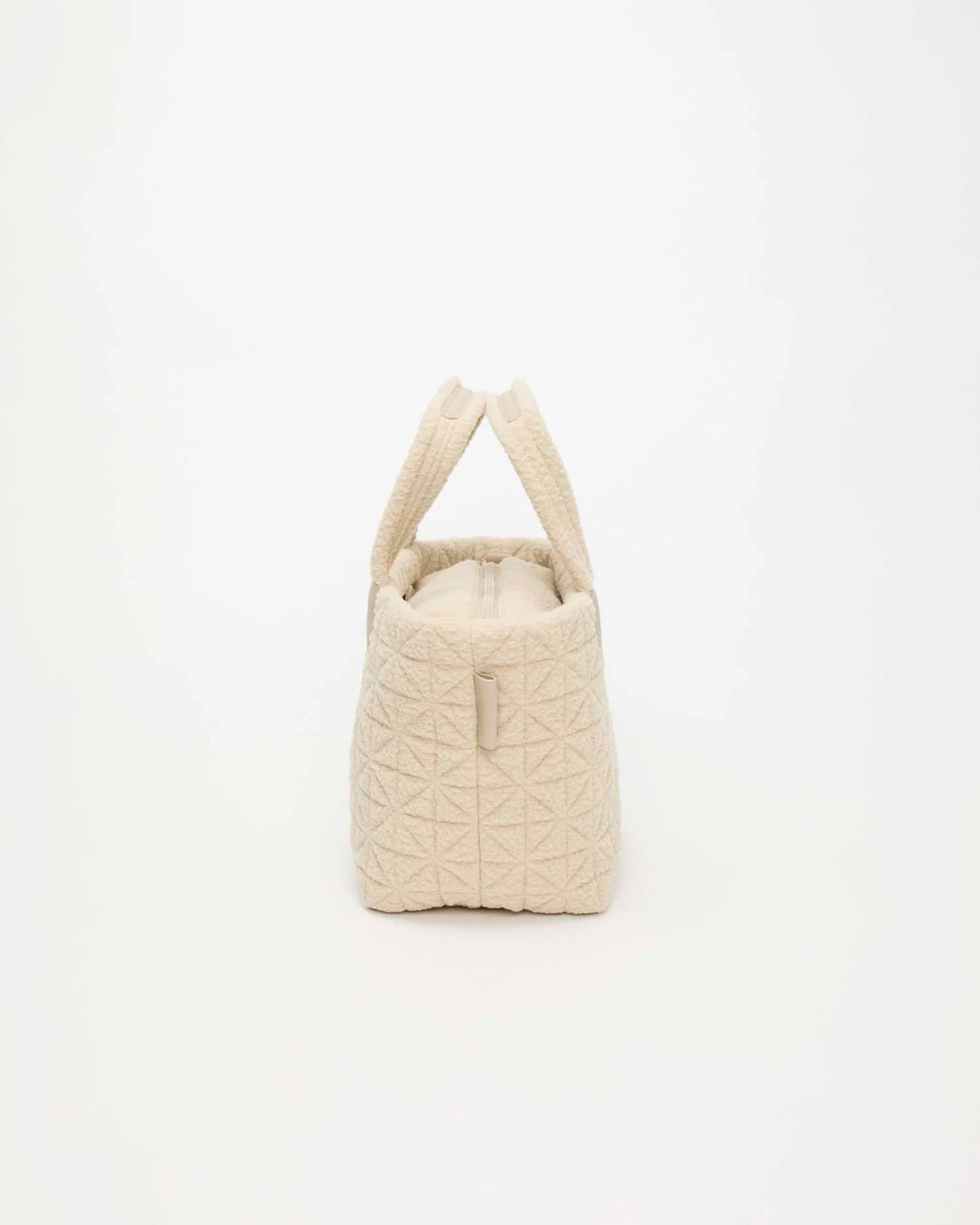 Vee Tote Small Cream Sherpa by VEE COLLECTIVE