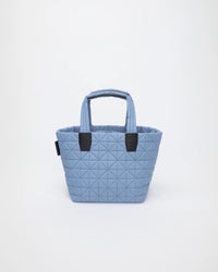 Front view of the Vee Tote Bag Small in Pigeon Blue by Vee Collective.