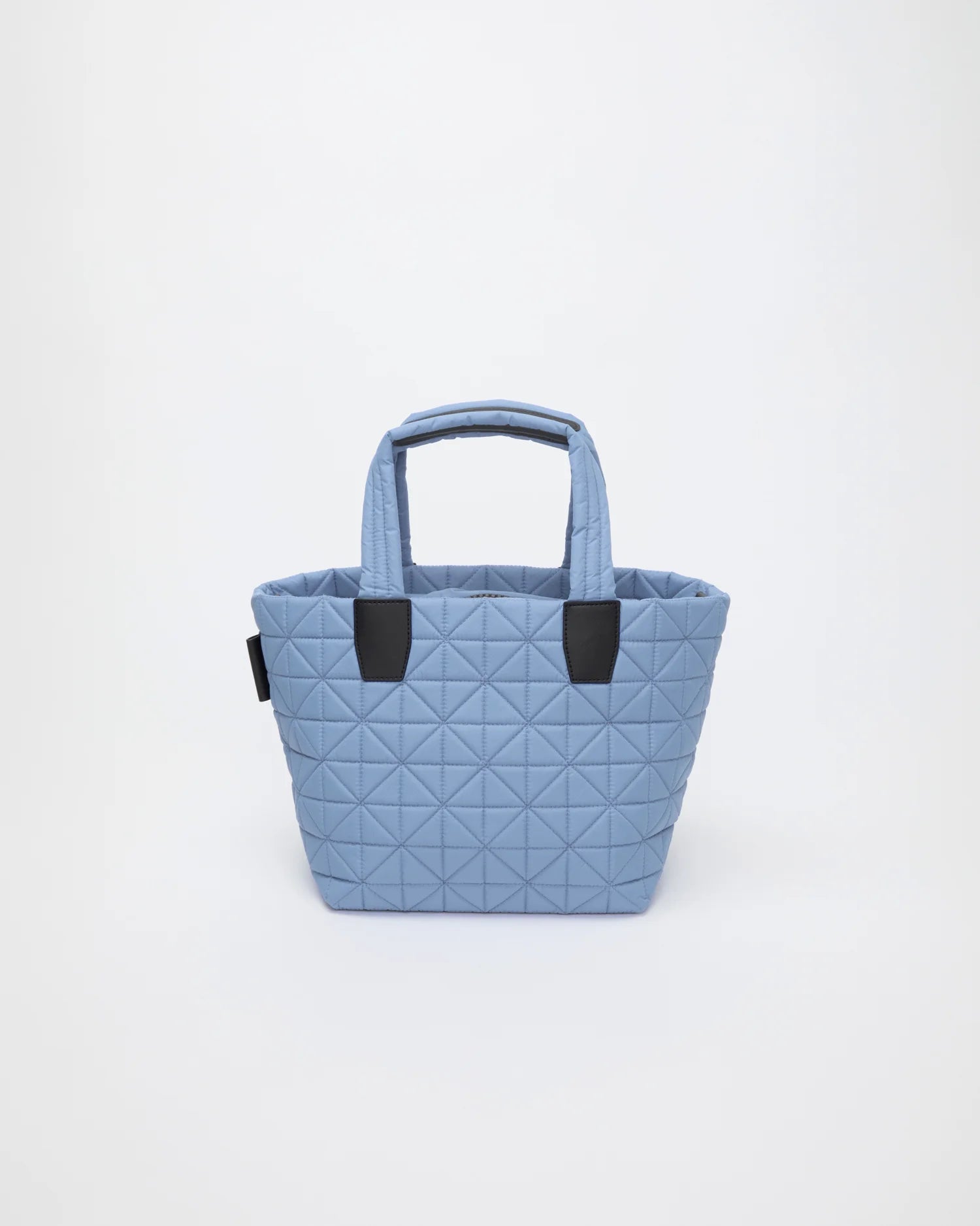 Front view of the Vee Tote Bag Small in Pigeon Blue by Vee Collective.