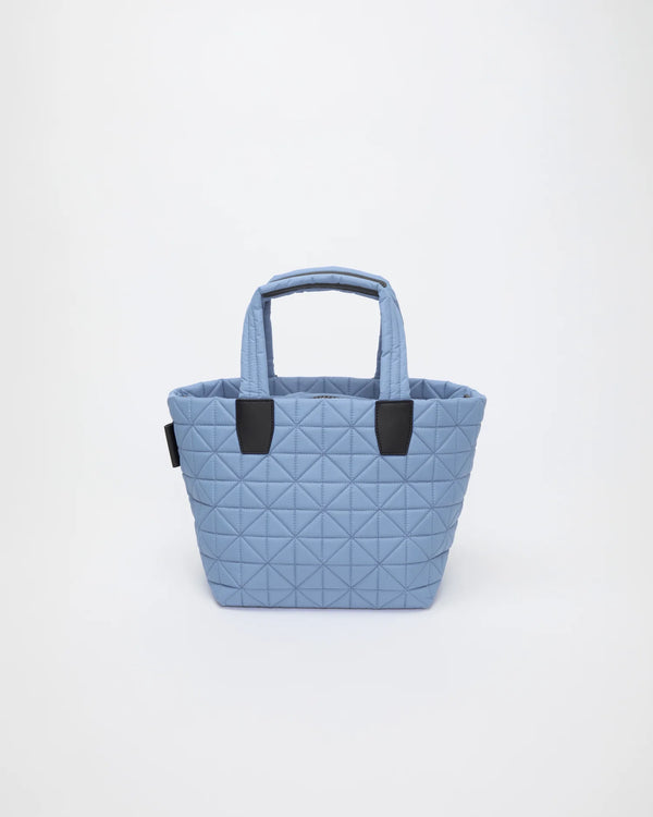 Front view of the Vee Tote Bag Small in Pigeon Blue by Vee Collective.